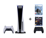Sony PlayStation 5 + GoW Ragnarok + Spider Man + PS5 Dualsense Bl - 1109485 - zdjęcie 1